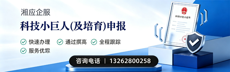 江门科技小巨人及培育企业申报服务