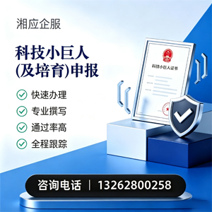江门科技小巨人及培育企业申报服务